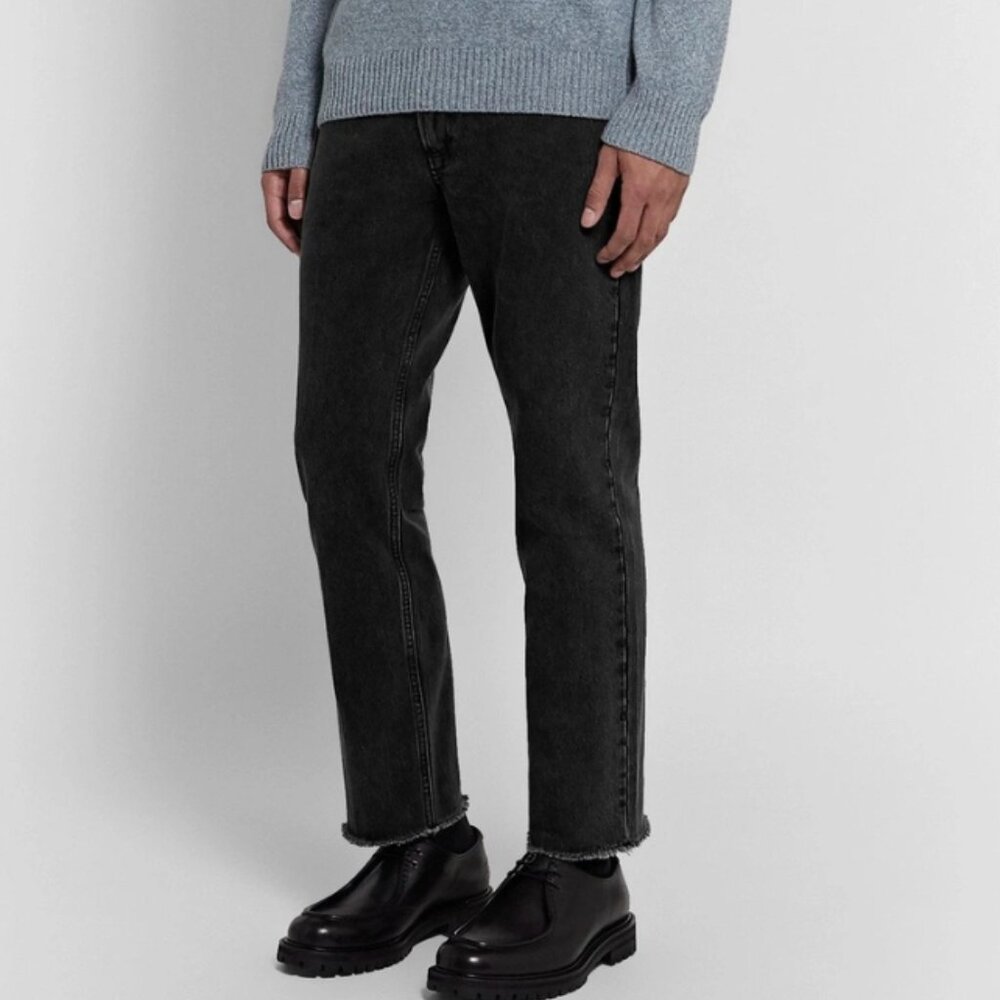 A.P.C. Jean Rudie Men's 29 Cropped Distressed Edge